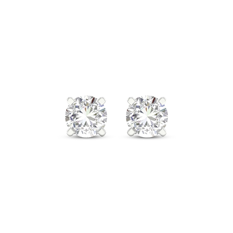 Main Image 2 of KAY Lab-Grown Diamonds Solitaire Stud Earrings 1-1/2 ct tw 14K White Gold (F/SI2)