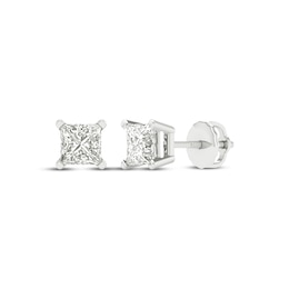 KAY Lab-Grown Diamonds Princess-Cut Solitaire Stud Earrings 3/4 ct tw 14K White Gold (F/SI2)