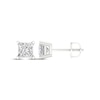 Thumbnail Image 3 of KAY Lab-Grown Diamonds Princess-Cut Solitaire Stud Earrings 1-1/2 ct tw 14K White Gold (F/SI2)