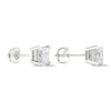 Lab-Created Diamonds by KAY Princess-Cut Solitaire Stud Earrings 1-1/2 ct tw 14K White Gold