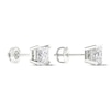 Thumbnail Image 4 of KAY Lab-Grown Diamonds Princess-Cut Solitaire Stud Earrings 1-1/2 ct tw 14K White Gold (F/SI2)