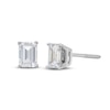 Thumbnail Image 1 of KAY Lab-Grown Diamonds Emerald-Cut Solitaire Stud Earrings 1 ct tw 14K White Gold (F/SI2)
