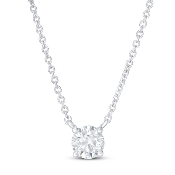 KAY Lab-Grown Diamonds Necklace 1/2 ct tw 14K White Gold 18" (F/SI2)
