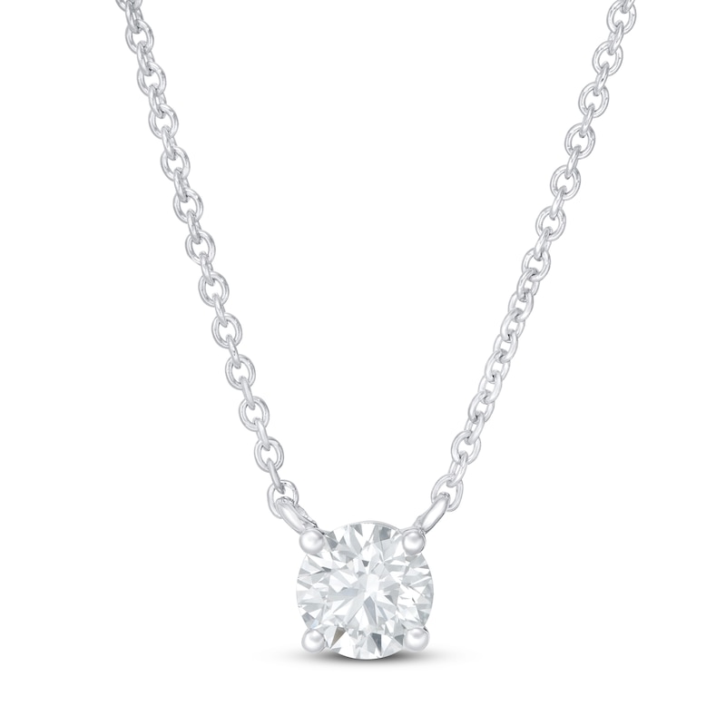 Main Image 1 of KAY Lab-Grown Diamonds Necklace 1/2 ct tw 14K White Gold 18&quot; (F/SI2)
