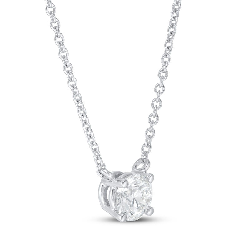 Main Image 2 of KAY Lab-Grown Diamonds Necklace 1/2 ct tw 14K White Gold 18&quot; (F/SI2)