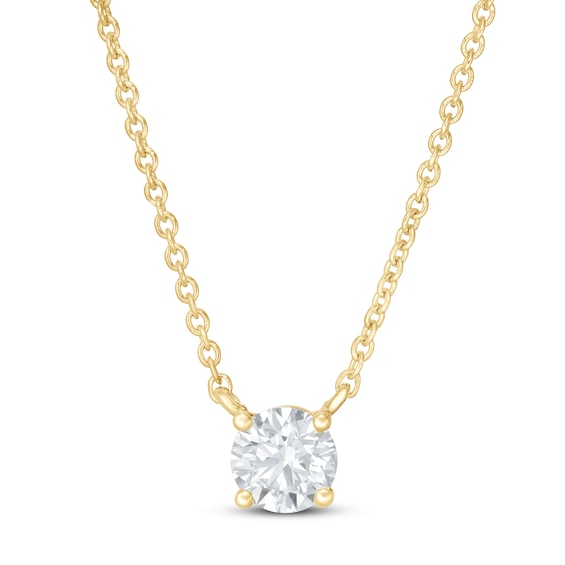 KAY Lab-Grown Diamonds Necklace 1/2 ct tw 14K Yellow Gold 19" (F/SI2