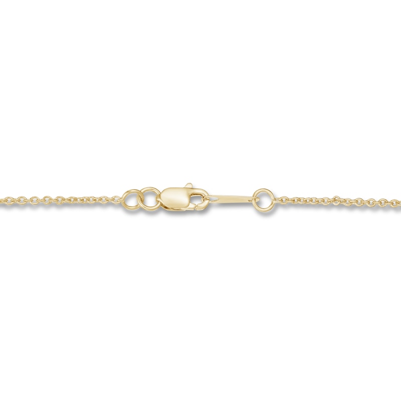 Main Image 3 of KAY Lab-Grown Diamonds Necklace 1/2 ct tw 14K Yellow Gold 19&quot; (F/SI2)