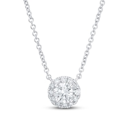 KAY Lab-Grown Diamonds Necklace 1/2 ct tw 14K White Gold 19" (F/SI2)