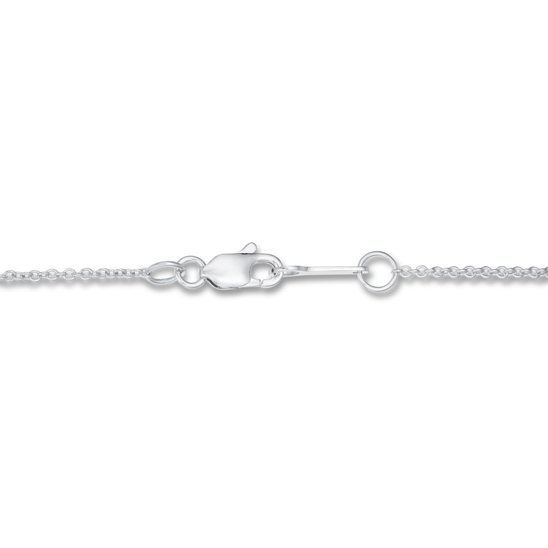 Main Image 3 of KAY Lab-Grown Diamonds Necklace 1/2 ct tw 14K White Gold 19&quot; (F/SI2)