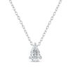 Thumbnail Image 1 of KAY Lab-Grown Diamonds Pear-Shaped Solitaire Necklace 1/2 ct tw 14K White Gold 19&quot; (F/SI2)