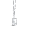Thumbnail Image 2 of KAY Lab-Grown Diamonds Pear-Shaped Solitaire Necklace 1/2 ct tw 14K White Gold 19&quot; (F/SI2)