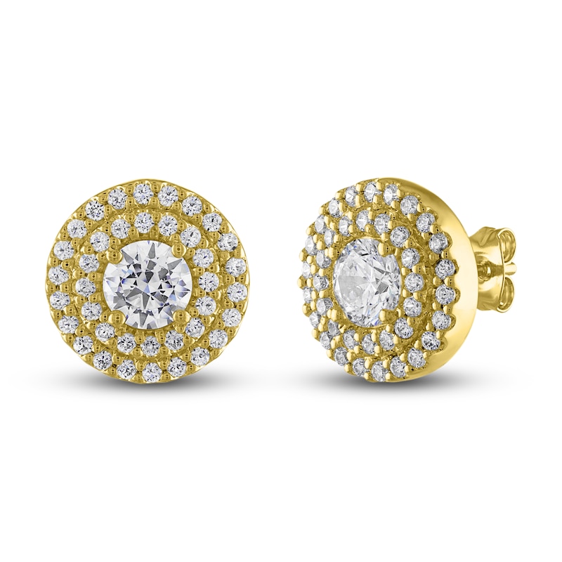Men's Lab-Created Diamonds by KAY Stud Earrings 2 ct tw 14K Yellow Gold