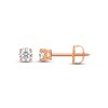 Thumbnail Image 1 of Diamond Solitaire Stud Earrings 1/4 ct tw Round-cut 14K Rose Gold (I/I1)