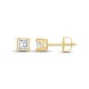 Thumbnail Image 1 of Diamond Solitaire Stud Earrings 1 ct tw Princess-cut 14K Yellow Gold (I/I1)
