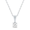 Thumbnail Image 0 of Solitaire Diamond Necklace 1/4 ct tw Round-cut 14K White Gold 18" (I/I2)