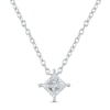 Thumbnail Image 1 of KAY Lab-Grown Diamonds Solitaire Diamond Necklace 1/2 ct tw Princess-cut 14K White Gold 19&quot; (F/VS2)
