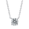 Thumbnail Image 1 of KAY Lab-Grown Diamonds Solitaire Diamond Necklace 1/2 ct tw Round-cut 14K White Gold 19" (F/VS2)