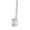 Thumbnail Image 2 of KAY Lab-Grown Diamonds Solitaire Diamond Necklace 1/2 ct tw Round-cut 14K White Gold 19" (F/VS2)