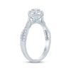 Thumbnail Image 1 of Diamond Twist Engagement Ring 1/2 ct tw Round-cut 10K White Gold