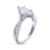 THE LEO Legacy Lab-Created Diamond Marquise-Cut Twist Shank Engagement Ring 1-7/8 ct tw 14K White Gold