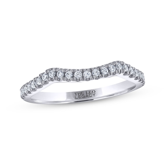 THE LEO Legacy Lab-Grown Diamond Contour Wedding Band 1/4 ct tw 14K White Gold