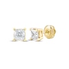 Thumbnail Image 0 of Lab-Created Diamonds by KAY Princess-Cut Solitaire Stud Earrings 3/4 ct tw 14K Yellow Gold (F/SI2)