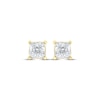 Thumbnail Image 2 of KAY Lab-Grown Diamonds Princess-Cut Solitaire Stud Earrings 3/4 ct tw 14K Yellow Gold (F/SI2)