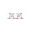 Thumbnail Image 2 of KAY Lab-Grown Diamonds Princess-Cut Solitaire Stud Earrings 3/4 ct tw 14K Rose Gold (F/SI2)