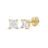 Thumbnail Image 0 of Lab-Created Diamonds by KAY Princess-Cut Solitaire Stud Earrings 1 ct tw 14K Yellow Gold (F/SI2)