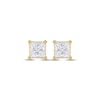Thumbnail Image 1 of Lab-Created Diamonds by KAY Princess-Cut Solitaire Stud Earrings 1 ct tw 14K Yellow Gold (F/SI2)