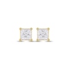 Thumbnail Image 2 of KAY Lab-Grown Diamonds Princess-Cut Solitaire Stud Earrings 1 ct tw 14K Yellow Gold (F/SI2)