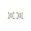 Thumbnail Image 2 of KAY Lab-Grown Diamonds Princess-Cut Solitaire Stud Earrings 1-1/2 ct tw 14K Yellow Gold (F/SI2)