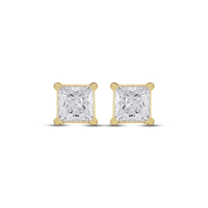 Lab-Created Diamonds by KAY Princess-Cut Solitaire Stud Earrings 1-1/2 ...