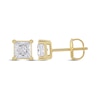 Thumbnail Image 2 of Lab-Created Diamonds by KAY Princess-Cut Solitaire Stud Earrings 1-1/2 ct tw 14K Yellow Gold (F/SI2)