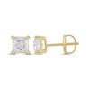 Thumbnail Image 3 of KAY Lab-Grown Diamonds Princess-Cut Solitaire Stud Earrings 1-1/2 ct tw 14K Yellow Gold (F/SI2)