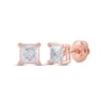 Thumbnail Image 1 of KAY Lab-Grown Diamonds Princess-Cut Solitaire Stud Earrings 1-1/2 ct tw 14K Rose Gold (F/SI2)