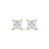 Thumbnail Image 1 of Lab-Created Diamonds by KAY Princess-Cut Solitaire Stud Earrings 2 ct tw 14K Yellow Gold (F/SI2)