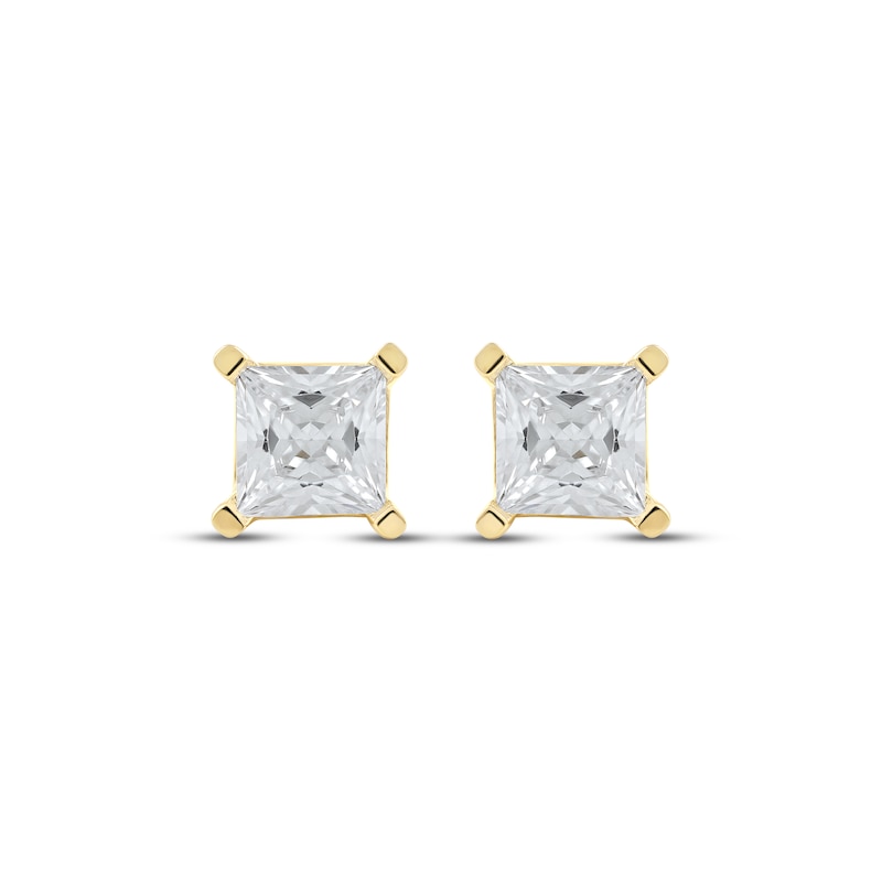 Lab-Created Diamonds by KAY Princess-Cut Solitaire Stud Earrings 2 ct ...