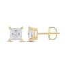 Thumbnail Image 3 of KAY Lab-Grown Diamonds Princess-Cut Solitaire Stud Earrings 2 ct tw 14K Yellow Gold (F/SI2)