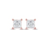 Thumbnail Image 1 of Lab-Created Diamonds by KAY Princess-Cut Solitaire Stud Earrings 2 ct tw 14K Rose Gold (F/SI2)