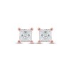 Thumbnail Image 1 of Lab-Created Diamonds by KAY Princess-Cut Solitaire Stud Earrings 2 ct tw 14K Rose Gold (F/SI2)