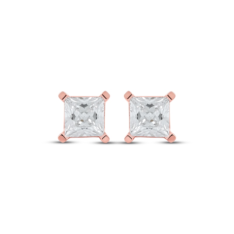 Lab-Created Diamonds by KAY Princess-Cut Solitaire Stud Earrings 2 ct ...