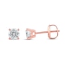 Thumbnail Image 2 of Lab-Created Diamonds by KAY Round-Cut Solitaire Stud Earrings 3/4 ct tw 14K Rose Gold (F/SI2)