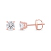 Thumbnail Image 3 of KAY Lab-Grown Diamonds Round-Cut Solitaire Stud Earrings 1 ct tw 14K Rose Gold (F/SI2)