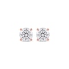 Thumbnail Image 2 of KAY Lab-Grown Diamonds Round-Cut Solitaire Stud Earrings 1-1/2 ct tw 14K Rose Gold (F/SI2)