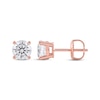 Thumbnail Image 2 of Lab-Created Diamonds by KAY Round-Cut Solitaire Stud Earrings 1-1/2 ct tw 14K Rose Gold (F/SI2)
