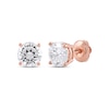 Thumbnail Image 0 of Lab-Created Diamonds by KAY Round-Cut Solitaire Stud Earrings 2 ct tw 14K Rose Gold (F/SI2)