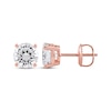 Thumbnail Image 2 of Lab-Created Diamonds by KAY Round-Cut Solitaire Stud Earrings 2 ct tw 14K Rose Gold (F/SI2)