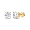 Thumbnail Image 0 of Lab-Created Diamonds by KAY Round-Cut Solitaire Stud Earrings 3 ct tw 14K Yellow Gold (F/SI2)