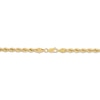 Thumbnail Image 2 of Glitter Rope Chain Necklace 5.5mm Solid 10K Yellow Gold 22&quot;